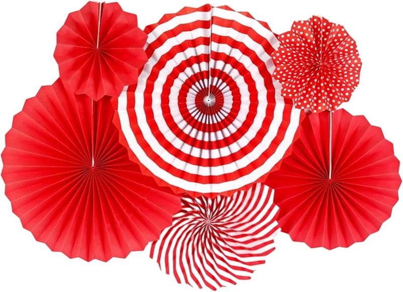 White Paper Lace Fan Flower Set For Wedding Party Decorations Photo Props - Image 1